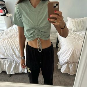 Alexander Wang. T cropped Rucched Tee